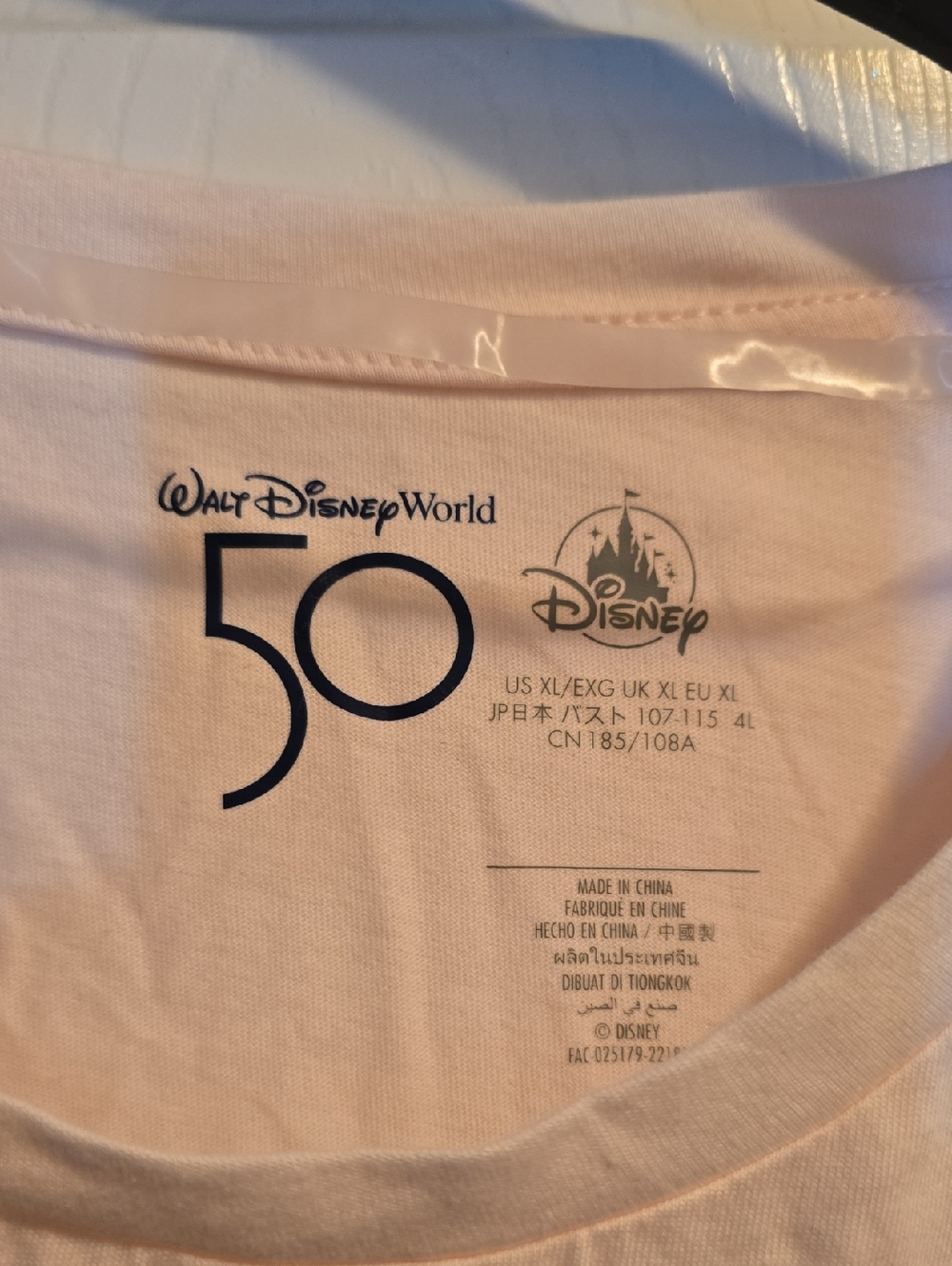 Disney Castle Graphic Tee in Light Pink - Picture 3 of 5